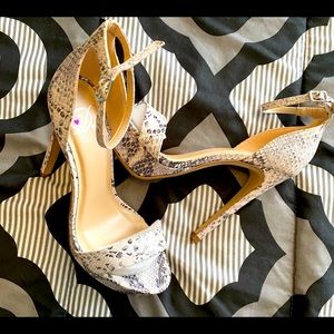 Snaked skin heels